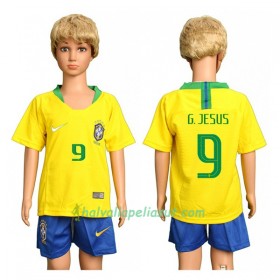 Jalkapallo Pelipaidat Brasilia G.Gesus 9 Lasten World Cup 2018 Kotipaita